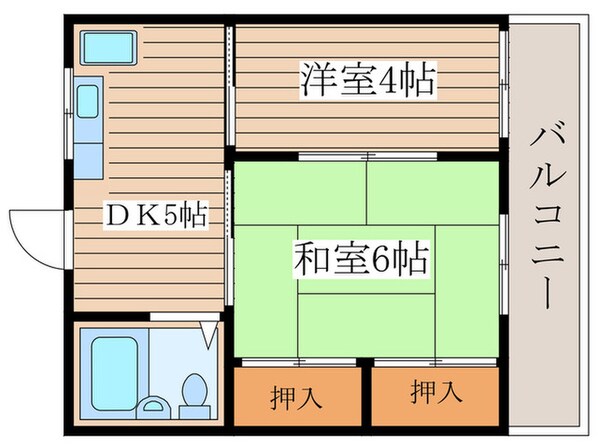 若杉荘の物件間取画像